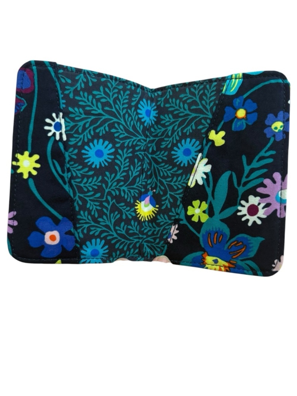 Vera Bradley Floral 'Bon Voyage' Passport Holder - Navy Blue - Picture 4 of 4